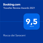 Premio Booking.com 2021: Rocca dei Saraceni valutata 9,5 su 10.